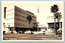 RPPC CBS  Hollywood  California   Postcard picture