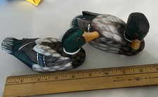 Set of 2 Small Wooden Mallard Ducks picture