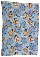 Vintage 1990s Disney Aladdin Quilted Comforter Blanket Polka Dot picture