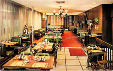 Milwaukee General Mitchell Airport Regency Coffee Shop Interior Vtg Postcard H60 picture