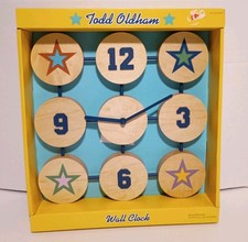TODD OLDHAM Y2K Dorm Room Wall Clock Quartz Movement NOS Rare picture