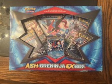 ASH-GRENINJA EX BOX  NEW  BOX HAS SMALL TEARS BUT PACKS ARE UNOPENED picture