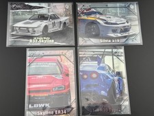 Tarmac Works Cards Liberty Walk Event Special Vol 2 4 Cars Set Silver - RARE picture