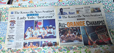 The Knoxville News-Sentinel Lady Vols Champs Front Pages, 7 Newspapers 1997-1998 picture