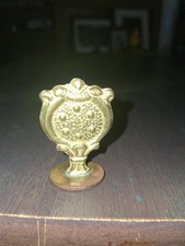 Antique Vintage Brass Automobilia Wax Car Stamp Circa 1905 Rare Item picture