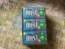 Rare Vintage Orbit Mist Spearmint Spritzer Sugarfree Gum Pack 12 Collectible picture