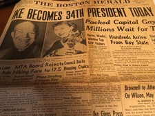 THE BOSTON HERALD NEWSPAPER JANUARY 20 1953 picture