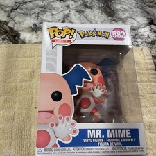 Funko Pop Games Pokémon Mr. Mime Pop Vinyl Figure #582 W/ Protector picture