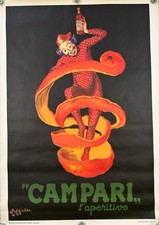LEONETT HAT for CAMPARI SPIRITELLO POSTER VINTAGE 100x140 picture