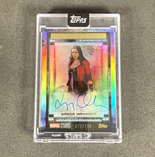 2025 Topps Marvel The Collector TM-EO Elizabeth Olsen as Wanda Maximoff Auto 29 picture