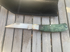 Tuna Valley Cutlery Phoenix Jack Green Maple Burl 154CM Steel 1 of 50 picture