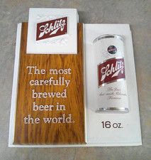 VINTAGE 1966 SCHLITZ BEER 3D CAN SIGN 12