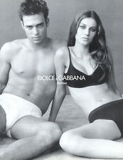 1999 DG Meisel Gisele Bundchen underwear lingerie Intimo 1-page MAGAZINE AD picture
