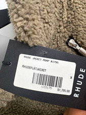 Jil Sander Beige/Brown Sherpa Shearling size s Zip Short Jacket MSRP 1,795 picture