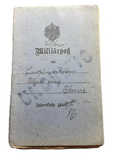 WWI Imperial German Army Military Pass ALBERT FRANZ OHNE Riga 1917 picture