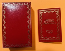 Vintage Cartier Lighter Box W/International Guarantee Certificate Booklet. picture