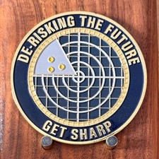 Stealth ISS Group De-Risking The Future Get Sharp Challenge Coin  W#27 picture