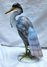 Rosenthal Crane #1212 Scarce Hand Painted Porcelain Figurine Max Hermann Fritz picture