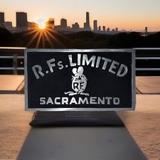Vintage Cast Aluminum R.Fs. LIMITED SACRAMENTO RARE Car Club Plaque Collectable picture