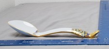 Thai Benjarong Porcelain Spoon – Hand Painted Gold, Red & Green Ornate 10