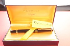 Waterman Le Man 100 FP,  Classic , Black 18K Medium  Gold Nib, GT, RARE picture