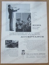 original 1958 KING Trombone print ad - features pro J.J. Johnson & his KING picture