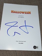 JAMIE LEE CURTIS SIGNED AUTOGRAPH HALLOWEEN MOVIE SCRIPT FULL BECKETT BAS COA F picture
