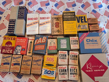 Large Box Lot / 27 / of 1930s-40s-50s Sample Boxes Empty Dollhouse Mini Good Cnd picture