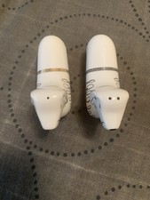 Lenox Kate Spade Dachshund Salt & Pepper Shakers Jingle All The Way Weiner Dog picture
