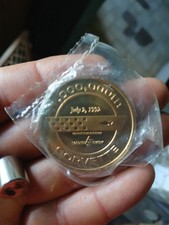 NEW 1992 1,000000th Corvette Gold Plated Coin Chevy Lobdell Emery Winchester IN picture