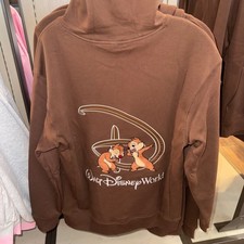 2026 Walt Disney World Parks Chip & Dale Brown Hoodie Sweatshirt Adult Sizes NWT picture