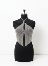 Medieval Aluminum Chainmail Bra Top Women LARP Armor Cosplay Costume Aluminium picture