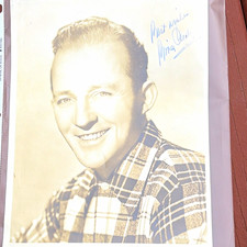 Bing Crosby Signed Original Photo Autograph in 1968 picture