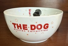 Y2K Vtg Artist Collection The Dog Black Lab Retriever Ceramic Big Nose Bowl picture
