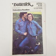 Vintage Butterick Embroidery Transfers No. 5751 Pattern  picture