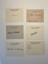 Supreme Court cards signed by 12 Justices picture