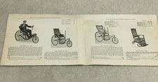 Vntg c1890's Brochure Invalid Chairs, Rolling Wheelchairs, Tricycle, Toledo OH picture