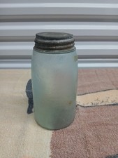 Antique Masons Jar 542 Patented 1858 With Lid Maltese Cross picture