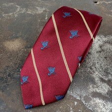 VTG Chesapeake & Ohio Railroad CHESSIE SYSTEM CSX Necktie RED w/ Blue Cats picture