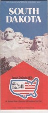 1976 Official State Issue Road Map Of South Dakota picture