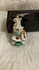 RARE Christopher Radko x Disney White Rabbit Alice in Wonderland Ornament - NEW picture