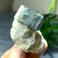45G Natural Spanish Pyrite Cubic raw stone crystal quartz mineral sample picture