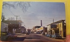 Old Town Maine ME Business Scene Cars KRESGE'S Dept. Store 1960s Chrome Postcard picture