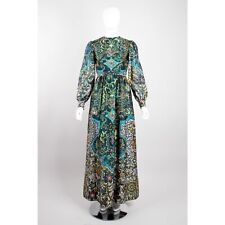 Oscar De La Renta. Silk dotted batik print dress. With belt. Beautiful. picture