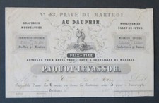 Invoice 1885 PAQUOT LEVASSOR DAUPHIN canvas ORLEANS beautiful illustrated header 22 picture