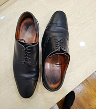 Bally Men’s Black Leather Cap Toe Lace-Up Oxford Dress Shoes 10 Fair picture