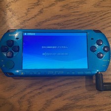 SONY PSP 3000 Console Marine Blue / Sky Blue Console Only Junk picture