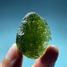 61CT Natural Moldavite | Genuine Czech |Impact Glass| Collector's Energy Stone picture