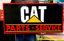 LG. 18X36 HAND PAINTED Caterpillar Cat Parts Service Engine Equipment METAL SIGN picture