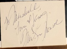 Marilyn Monroe Original Autograph Genuine Signed Autograph 100% Original COA/LOA picture